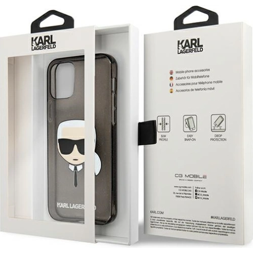 Kup Case Karl Lagerfeld KLHCP13MKHTUGLB Apple iPhone 13 schwarz/hardcase Glitter Karls Kopf - KLD920BLK - {ean13} - Sklep Home Screen