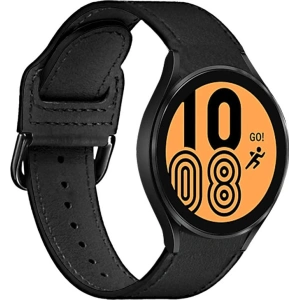 Kup PURO Classic Bőr Szíj Samsung Galaxy Watch 4/4 Classic (fekete) - PUR567BLK - {ean13} - Sklep Home Screen