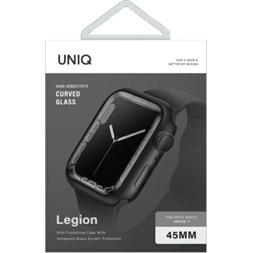 Kup Etui UNIQ Legion Apple Watch 4/5/6/7/8/9/SE 44/45mm černý/black - UNIQ615BLK - {ean13} - Sklep Home Screen