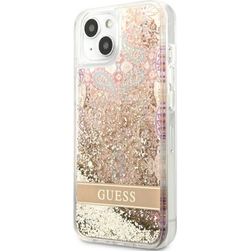 Kup Case Guess GUHCP13MLFLSD Apple iPhone 13 gold/hartschale Paisley Flüssigglitzer - GUE1678GLD - {ean13} - Sklep Home Screen