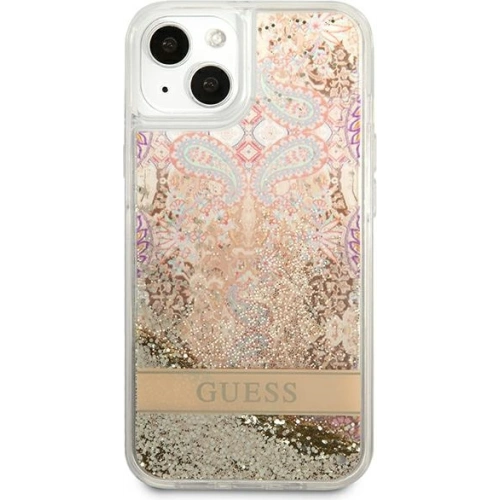 Kup Case Guess GUHCP13MLFLSD Apple iPhone 13 gold/hartschale Paisley Flüssigglitzer - GUE1678GLD - {ean13} - Sklep Home Screen