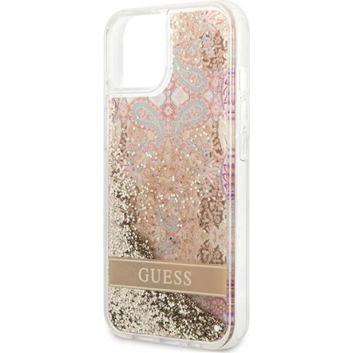 Kup Case Guess GUHCP13MLFLSD Apple iPhone 13 gold/hartschale Paisley Flüssigglitzer - GUE1678GLD - {ean13} - Sklep Home Screen