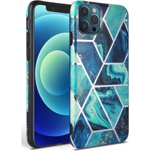 Buy Tech-Protect Marble Apple iPhone 12 Pro Max Blue - THP1001BLU - {ean13} - Home Screen Store Europe