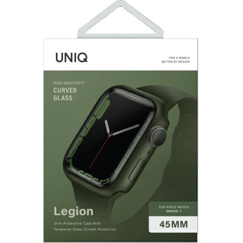Kup Case UNIQ Legion Apple Watch 4/5/6/7/8/9/SE 44/45mm grün/green - UNIQ618GRN - {ean13} - Sklep Home Screen