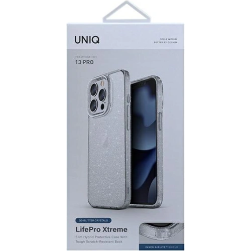 Kup Etui UNIQ LifePro Xtreme pentru Apple iPhone 13 Pro, transparent/tinsel lucent - UNIQ620TINLUC - {ean13} - Sklep Home Screen