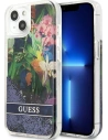 Kup Etui Guess GUHCP13SLFLSB Apple iPhone 13 mini albastru/blue hardcase Flower Liquid Glitter - GUE1680BLU - {ean13} - Sklep Home Screen