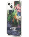 Kup Etui Guess GUHCP13SLFLSB Apple iPhone 13 mini albastru/blue hardcase Flower Liquid Glitter - GUE1680BLU - {ean13} - Sklep Home Screen
