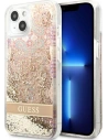 Etui Guess GUHCP13SLFLSD Apple iPhone 13 mini auriu/gold hardcase Paisley Liquid Glitter