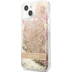 Kup Etui Guess GUHCP13SLFLSD Apple iPhone 13 mini zlatý/gold hardcase Paisley Liquid Glitter - GUE1681GLD - {ean13} - Sklep Home Screen