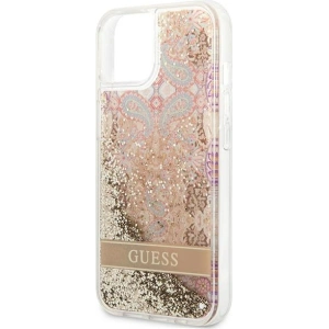 Kup Case Guess GUHCP13SLFLSD Apple iPhone 13 mini gold/hartschale Paisley Liquid Glitter - GUE1681GLD - {ean13} - Sklep Home Screen