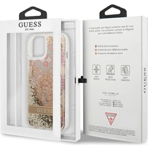 Kup Etui Guess GUHCP13SLFLSD Apple iPhone 13 mini zlatý/gold hardcase Paisley Liquid Glitter - GUE1681GLD - {ean13} - Sklep Home Screen