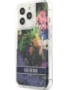 Kup Etui Guess GUHCP13XLFLSB Apple iPhone 13 Pro Max kék/blue kemény tok Flower Liquid Glitter - GUE1683BLU - {ean13} - Sklep Home Screen