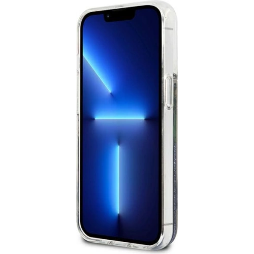 Kup Etui Guess GUHCP13XLFLSB Apple iPhone 13 Pro Max albastru/blue hardcase Flower Liquid Glitter - GUE1683BLU - {ean13} - Sklep Home Screen