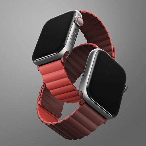 Kup Pasek UNIQ Revix Apple Watch 4/5/6/7/SE/8/9/10 40/41/42mm Reversibil Magnetic bordowy-koralowy/maro-coral - UNIQ623MARCOL - {ean13} - Sklep Home Screen