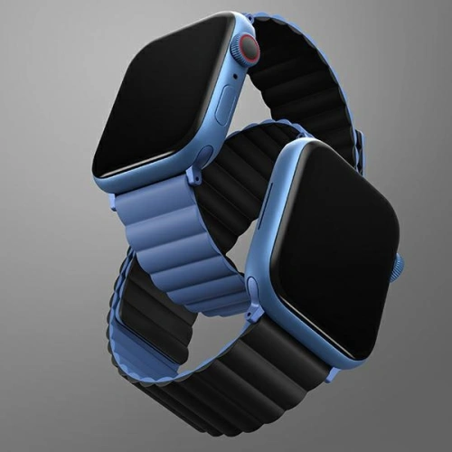 Kup Pasek UNIQ Revix Apple Watch 4/5/6/7/SE/8/9/10 40/41/42mm Reverzibilní Magnetic černý-modrý/black-blue - UNIQ624BLKBLU - {ean13} - Sklep Home Screen