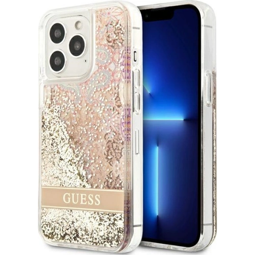 Kup Etui Guess GUHCP13XLFLSD Apple iPhone 13 Pro Max zlatý/gold hardcase Paisley Liquid Glitter - GUE1684GLD - {ean13} - Sklep Home Screen