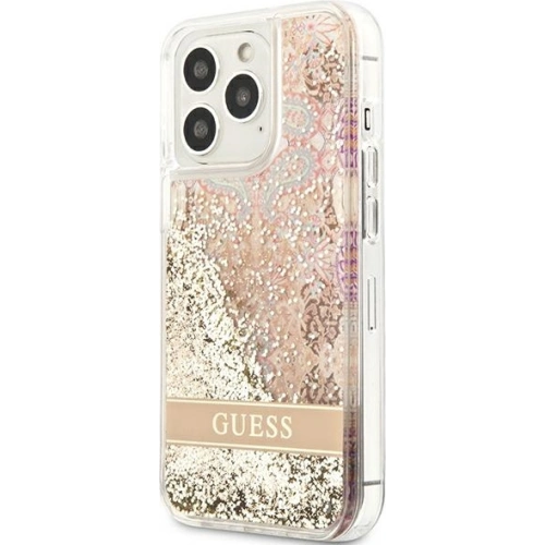 Kup Etui Guess GUHCP13XLFLSD Apple iPhone 13 Pro Max zlatý/gold hardcase Paisley Liquid Glitter - GUE1684GLD - {ean13} - Sklep Home Screen
