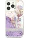 Buy Guess GUHCP13XLFLSU Apple iPhone 13 Pro Max purple hardcase Flower Liquid Glitter - GUE1685PRP - {ean13} - Home Screen Store Europe