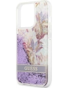 Buy Guess GUHCP13XLFLSU Apple iPhone 13 Pro Max purple hardcase Flower Liquid Glitter - GUE1685PRP - {ean13} - Home Screen Store Europe