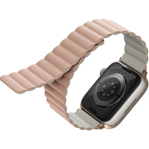 Kup Pasek UNIQ Revix Apple Watch 4/5/6/7/SE/8/9/Ultra 44/45/49mm Reversible Magnetic růžový-bežový/pink-beige - UNIQ628PNKBEI - {ean13} - Sklep Home Screen