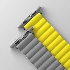 Kup UNIQ Revix Apple Watch 4/5/6/7/SE/8/9/Ultra 44/45/49mm Wendbar Magnetic gelb-grau/yellow-grey - UNIQ631YELGRY - {ean13} - Sklep Home Screen