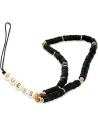 Závěs Guess GUSTPEARK Phone Strap černý/black Heishi Beads