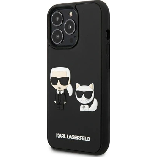 Kup Etui Karl Lagerfeld KLHCP13L3DRKCK Apple iPhone 13 Pro czarny/black hardcase Karl&Choupette Ikonik 3D - KLD921BLK - {ean13} - Sklep Home Screen