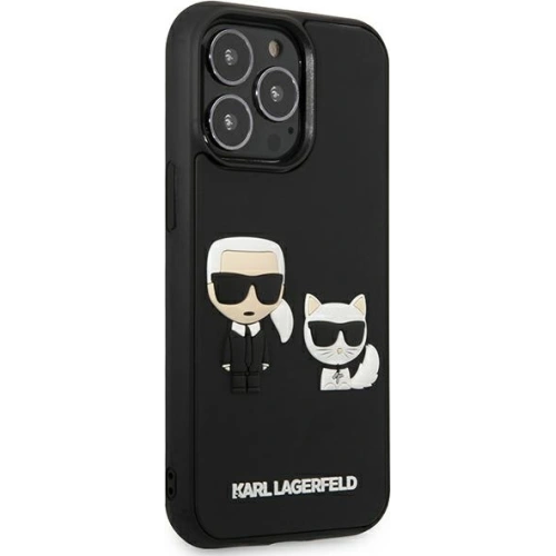 Kup Etui Karl Lagerfeld KLHCP13L3DRKCK Apple iPhone 13 Pro czarny/black hardcase Karl&Choupette Ikonik 3D - KLD921BLK - {ean13} - Sklep Home Screen