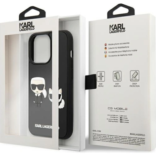 Kup Etui Karl Lagerfeld KLHCP13L3DRKCK Apple iPhone 13 Pro černý/black hardcase Karl&Choupette Ikonik 3D - KLD921BLK - {ean13} - Sklep Home Screen