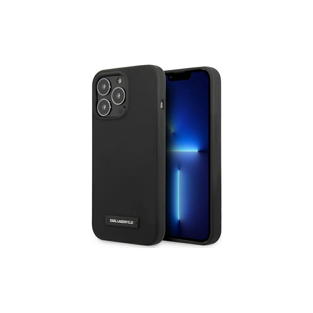 Etui Karl Lagerfeld KLHCP13LSLMP1K Apple iPhone 13 Pro hardcase czarny/black Silicone Plaque