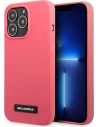 Etui Karl Lagerfeld KLHCP13LSLMP1PI Apple iPhone 13 Pro hardcase fucsia/fuchsia Silicone Plaque
