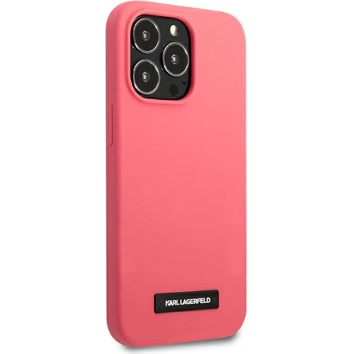 Kup Etui Karl Lagerfeld KLHCP13LSLMP1PI Apple iPhone 13 Pro hardcase fucsia/fuchsia Silicone Plaque - KLD923FHS - {ean13} - Sklep Home Screen