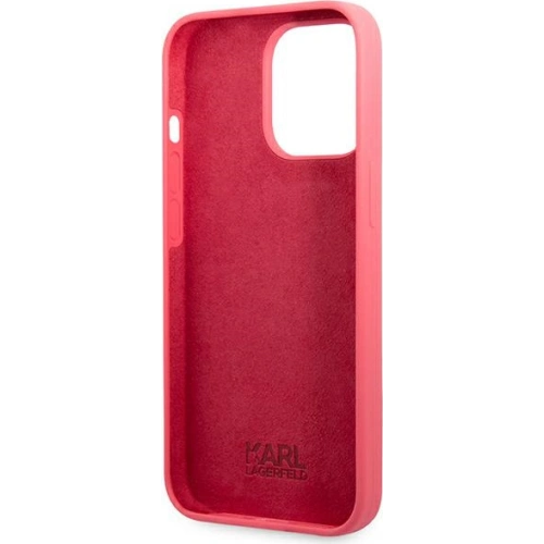 Kup Etui Karl Lagerfeld KLHCP13LSLMP1PI Apple iPhone 13 Pro hardcase fucsia/fuchsia Silicone Plaque - KLD923FHS - {ean13} - Sklep Home Screen