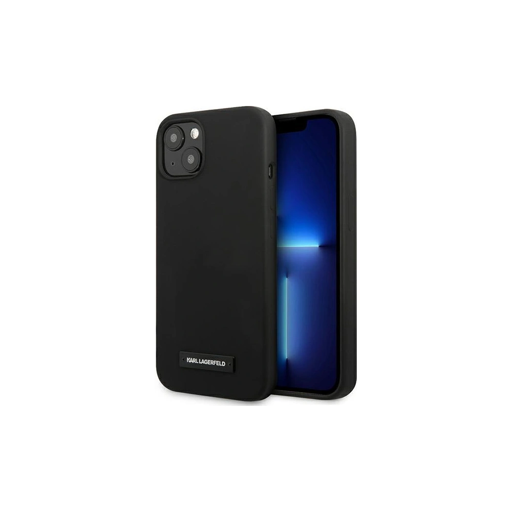 Etui Karl Lagerfeld KLHCP13MSLMP1K Apple iPhone 13 hardcase czarny/black Silicone Plaque