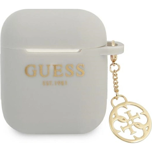 Kup Etui Guess GUA2LSC4EG Apple AirPods szary/grey Silicone Charm 4G Collection - GUE1694GRY - {ean13} - Sklep Home Screen