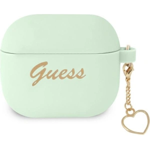 Kup Etui Guess GUA3LSCHSN Apple AirPods 3 zielony/green Silicone Charm Heart Collection - GUE1697GRN - {ean13} - Sklep Home Screen