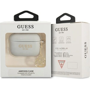 Buy Guess GUAPLSC4EG Apple AirPods Pro grey Silicone Charm 4G Collection - GUE1698GRY - {ean13} - Home Screen Store Europe