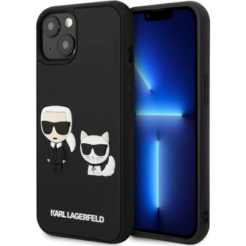 Kup Case Karl Lagerfeld KLHCP13S3DRKCK Apple iPhone 13 mini schwarz/hardcase Karl&Choupette Ikonik 3D - KLD927BLK - {ean13} - Sklep Home Screen