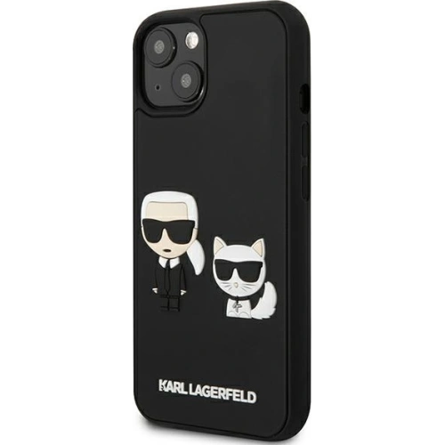Kup Case Karl Lagerfeld KLHCP13S3DRKCK Apple iPhone 13 mini schwarz/hardcase Karl&Choupette Ikonik 3D - KLD927BLK - {ean13} - Sklep Home Screen
