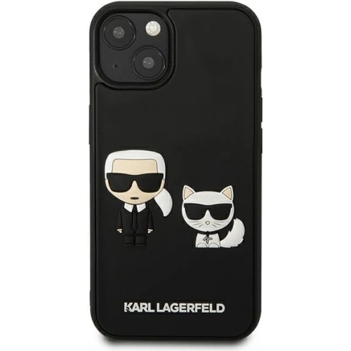 Kup Case Karl Lagerfeld KLHCP13S3DRKCK Apple iPhone 13 mini schwarz/hardcase Karl&Choupette Ikonik 3D - KLD927BLK - {ean13} - Sklep Home Screen