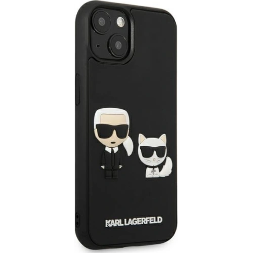 Kup Case Karl Lagerfeld KLHCP13S3DRKCK Apple iPhone 13 mini schwarz/hardcase Karl&Choupette Ikonik 3D - KLD927BLK - {ean13} - Sklep Home Screen