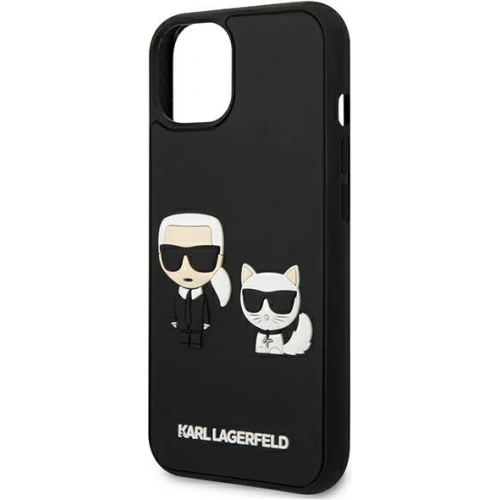 Kup Case Karl Lagerfeld KLHCP13S3DRKCK Apple iPhone 13 mini schwarz/hardcase Karl&Choupette Ikonik 3D - KLD927BLK - {ean13} - Sklep Home Screen
