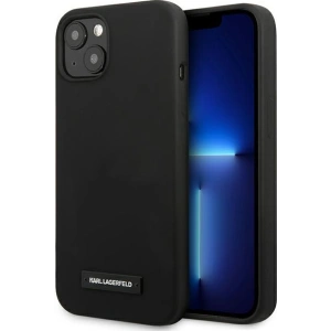 Kup Case Karl Lagerfeld KLHCP13SSLMP1K Apple iPhone 13 mini Hardcase schwarz/schwarz Silikonplatte - KLD928BLK - {ean13} - Sklep Home Screen