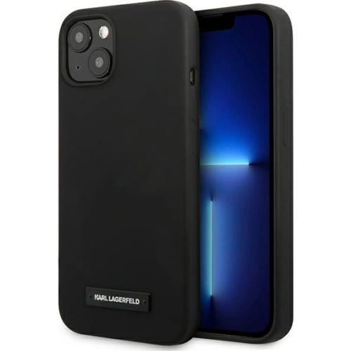 Kup Case Karl Lagerfeld KLHCP13SSLMP1K Apple iPhone 13 mini Hardcase schwarz/schwarz Silikonplatte - KLD928BLK - {ean13} - Sklep Home Screen