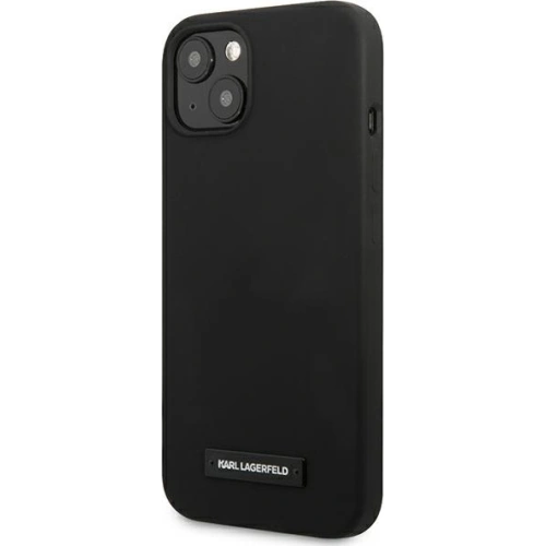 Kup Case Karl Lagerfeld KLHCP13SSLMP1K Apple iPhone 13 mini Hardcase schwarz/schwarz Silikonplatte - KLD928BLK - {ean13} - Sklep Home Screen