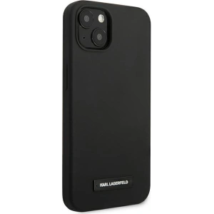 Kup Case Karl Lagerfeld KLHCP13SSLMP1K Apple iPhone 13 mini Hardcase schwarz/schwarz Silikonplatte - KLD928BLK - {ean13} - Sklep Home Screen