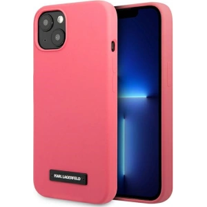 Kup Case Karl Lagerfeld KLHCP13SSLMP1PI Apple iPhone 13 mini Hardcase Fuchsia/Silikon Plakette - KLD929FHS - {ean13} - Sklep Home Screen