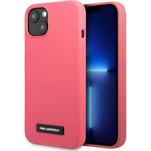 Kup Case Karl Lagerfeld KLHCP13SSLMP1PI Apple iPhone 13 mini Hardcase Fuchsia/Silikon Plakette - KLD929FHS - {ean13} - Sklep Home Screen