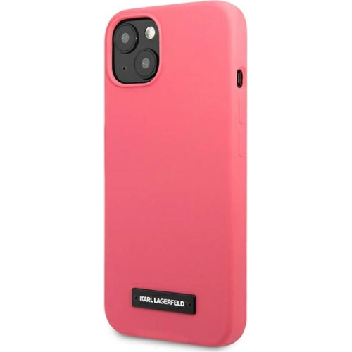 Kup Case Karl Lagerfeld KLHCP13SSLMP1PI Apple iPhone 13 mini Hardcase Fuchsia/Silikon Plakette - KLD929FHS - {ean13} - Sklep Home Screen