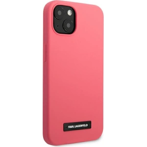 Kup Case Karl Lagerfeld KLHCP13SSLMP1PI Apple iPhone 13 mini Hardcase Fuchsia/Silikon Plakette - KLD929FHS - {ean13} - Sklep Home Screen